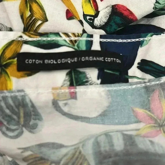 [L]DJAB For Simons Tropical Toucan  Bird Print L/S Button Down Shirt-NWOT - Picture 8 of 13